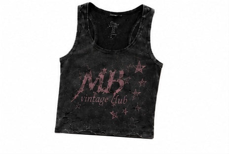 Black vintage tank top